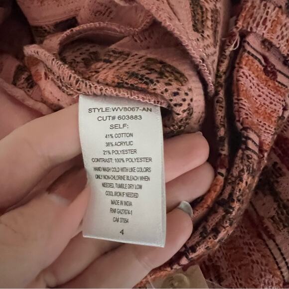 Anthropologie Eva Franco Mila Patterned High Rise Belted Shorts - Picture 8 of 8